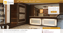 Desktop Screenshot of hotelsunstarheritage.com
